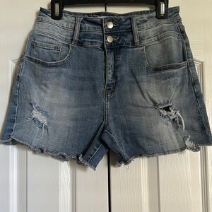 Women's Distressed Denim Shorts